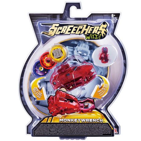 Screechers Wild Машинка-трансформер Манкиренч (красный)