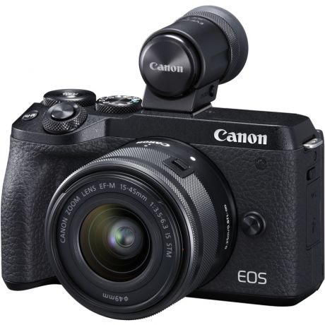 Canon EOS M6 Mark II body 15-45 IS STM + EVF (черный)