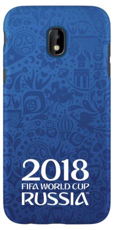 Чехол FIFA 2018 Official Logotype blue для Samsung J3