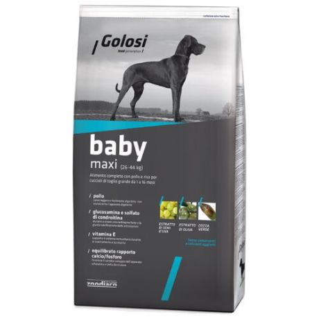 Корм для собак Golosi (12 кг) Baby Maxi (26-44 kg)
