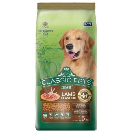 Корм для собак Classic Pets (15 кг) Сухой корм для взрослых собак всех пород с ягненком