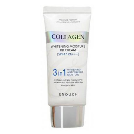 Enough Collagen 3 in1 Whitening Moisture BB крем с морским коллагеном SPF47 PA+++ 50г, SPF 50, 50 г