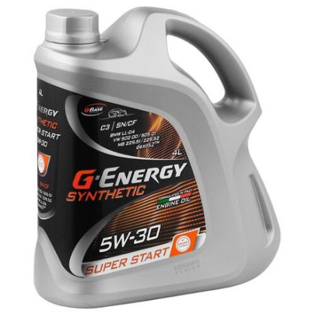 Моторное масло G-Energy Super Start 5W-30 4 л