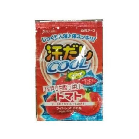 Hakugen Соль для ванны Asedashi Cool с экстрактом томата 25 г