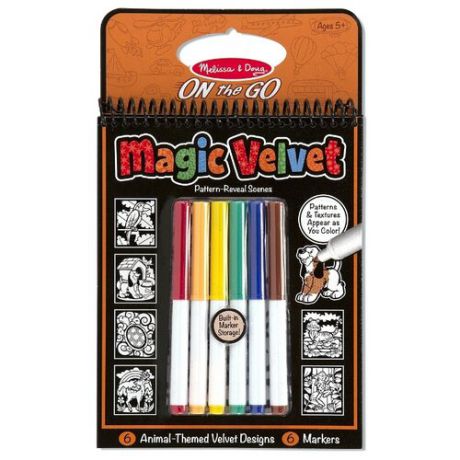 Melissa & Doug Раскраска. Magic Velvet Магический бархат. Животные (5397)