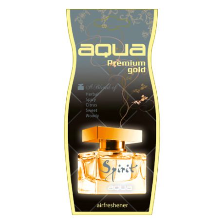Aqua Ароматизатор для автомобиля Premium Gold Drop Spirit 12 г