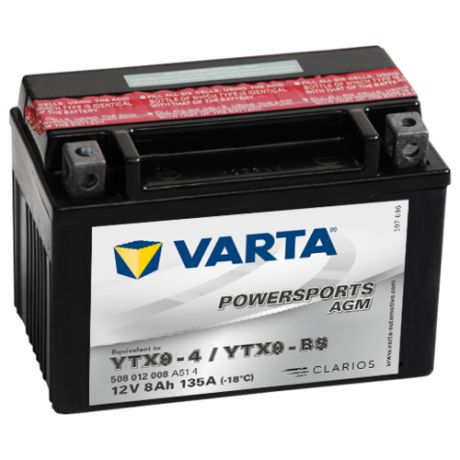 Мото аккумулятор VARTA Powersports AGM (508 012 008)