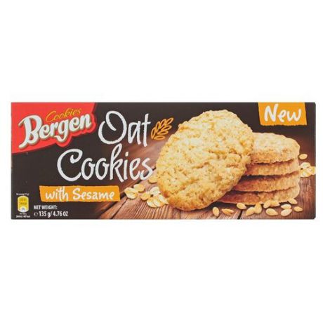 Печенье Bergen Oat Cookies with Sesame 135 г