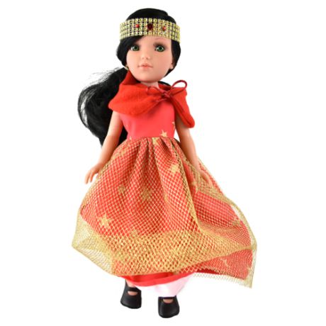 Кукла Vidal Rojas Мари черноволосая в длинном красном платье (в подарочной коробке), 41 см, 4511