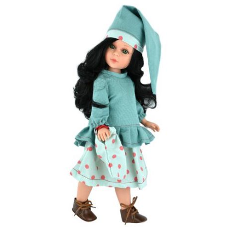 Кукла Vidal Rojas Найя брюнетка в зеленом платье, 41 см, 5529