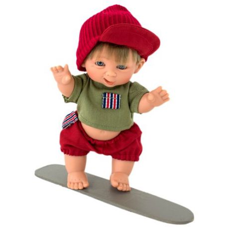 Пупс Lamagik Супер-мальчик в красных шортах и шапке, 18 см, 401