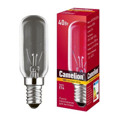 Лампа накаливания для бытовой техники Camelion E14, T25, 40Вт