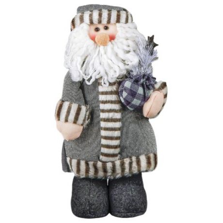Мягкая игрушка Зимнее волшебство Дед Мороз в шубке и валенках с подарком 48 см
