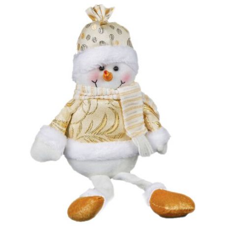 Мягкая игрушка Зимнее волшебство Снеговик - длинные ножки 35,5 см