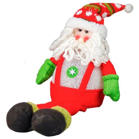 Мягкая игрушка Зимнее волшебство Дед Мороз в комбинезоне 40 см