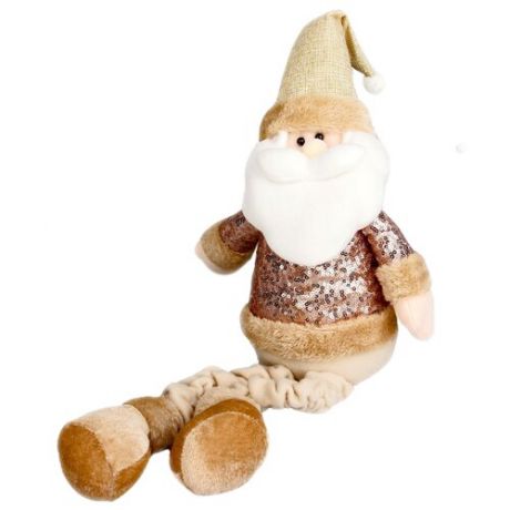 Мягкая игрушка Зимнее волшебство Дед Мороз в пайетках - длинные ножки 52 см