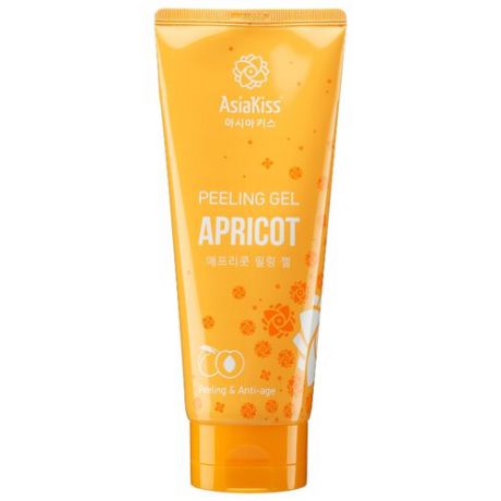 Пилинг-гель AsiaKiss Apricot peeling gel с экстрактом абрикоса для лица 180 мл