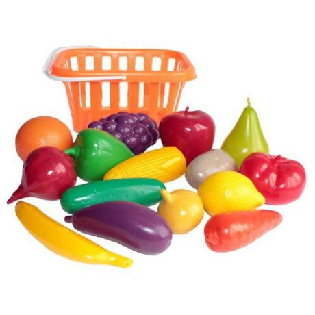 Набор продуктов Совтехстром Фрукты и овощи У758 оранжевый/зеленый/разноцветный