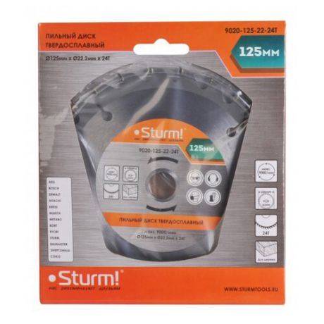 Пильный диск Sturm! 9020-125-22-24T 125х22.2 мм