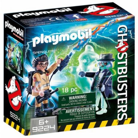 Набор с элементами конструктора Playmobil Ghostbusters 9224 Игон Спенглер и привидение