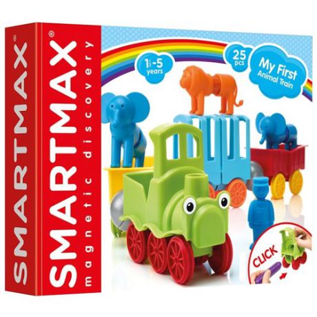 Магнитный конструктор SmartMax My First 410 Поезд с животными