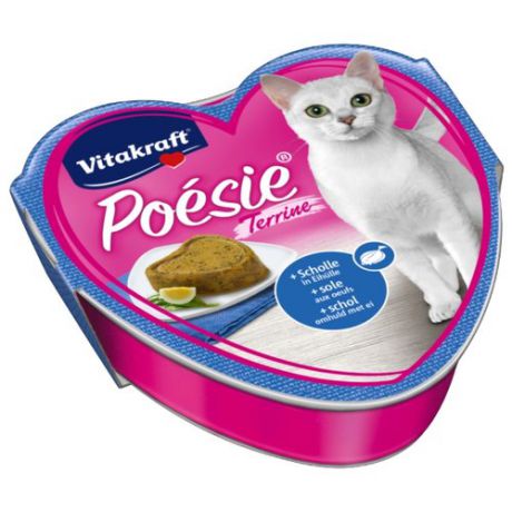 Корм для кошек Vitakraft 1 шт. Poesie Terrine камбала в яйце 0.085 кг