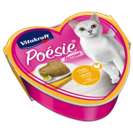 Корм для кошек Vitakraft 1 шт. Poesie Terrine курица в яйце 0.085 кг