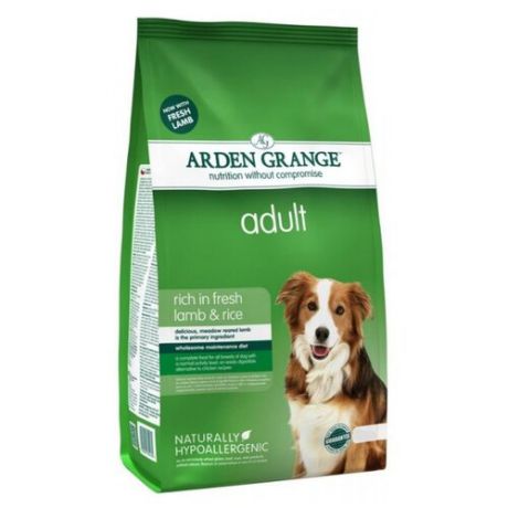 Корм для собак Arden Grange (15 кг) Adult ягненок и рис сухой корм для взрослых собак