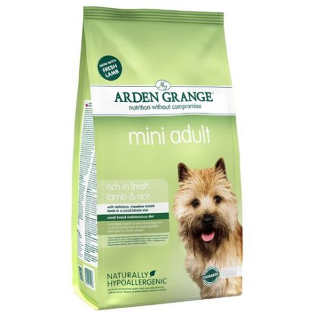 Корм для собак Arden Grange (15 кг) Adult Mini ягненок и рис для взрослых собак мелких пород