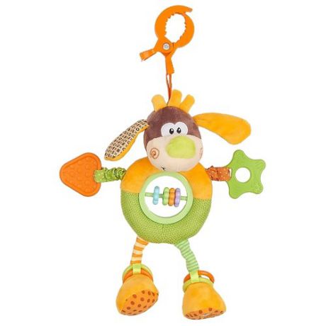 Подвесная игрушка Жирафики Пёсик Том (93592) оранжевый/коричневый/зеленый