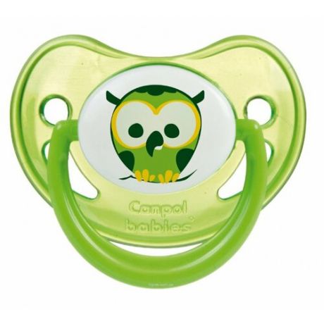 Пустышка силиконовая ортодонтическая Canpol Babies Night Dreams 0-6 м (1 шт.) зеленый