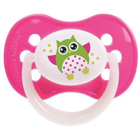 Пустышка силиконовая анатомическая Canpol Babies Owls 18+ (1 шт) розовый