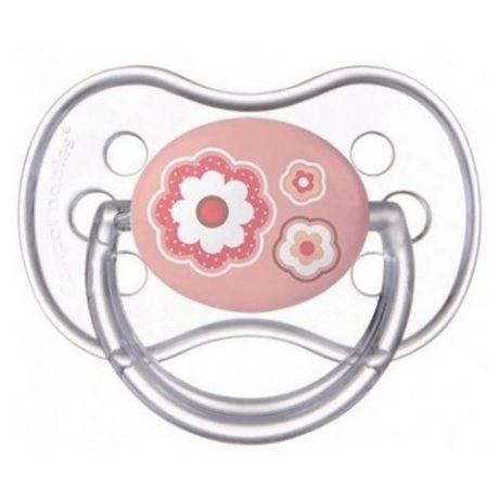 Пустышка силиконовая классическая Canpol Babies Newborn Baby 6-18 м (1 шт) розовый