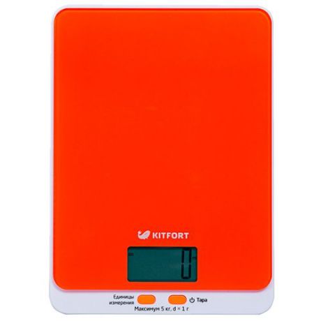 Кухонные весы Kitfort КТ-803 оранжевый