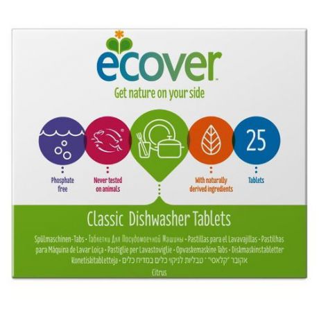 Ecover экологические таблетки для посудомоечной машины 25 шт.