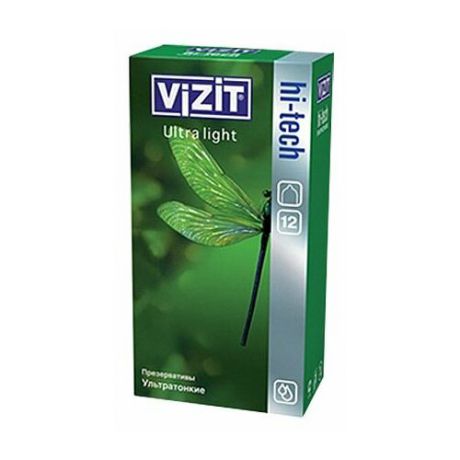 Презервативы Vizit Hi-Tech Ultra Light 12 шт.
