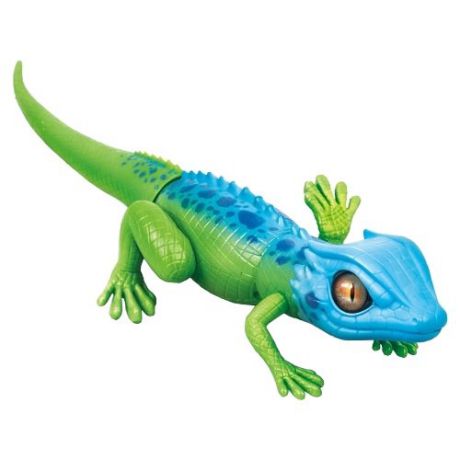 Интерактивная игрушка робот ZURU Robo Alive Затаившаяся ящерица зеленый/голубой