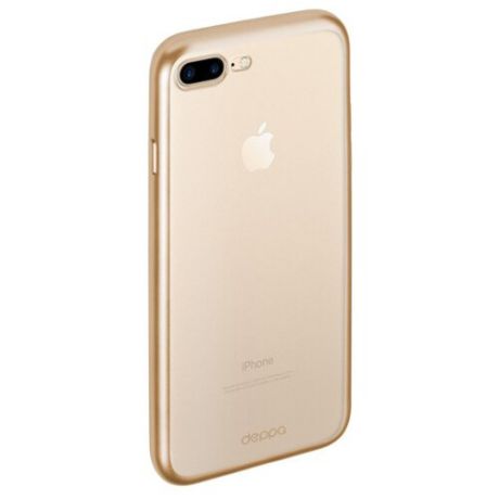 Чехол Deppa Gel Plus Case (матовый) для Apple iPhone 7 Plus/iPhone 8 Plus золотой