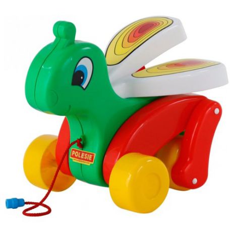 Каталка-игрушка Cavallino Сверчок (56436) зеленый/красный