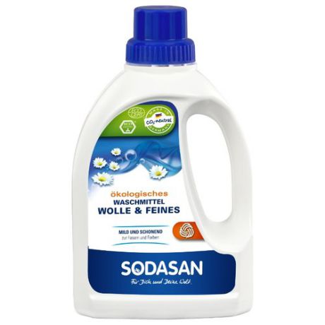 Жидкость SODASAN для шерстяных и деликатных тканей, 0.75 л, бутылка