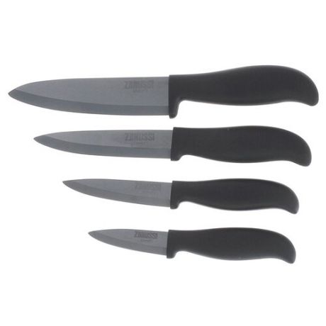 Набор Zanussi Milano 4 ножа черный