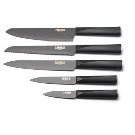 Набор Zanussi Genua 5 ножей черный