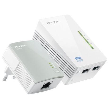 Wi-Fi+Powerline адаптер TP-LINK TL-WPA4220KIT белый