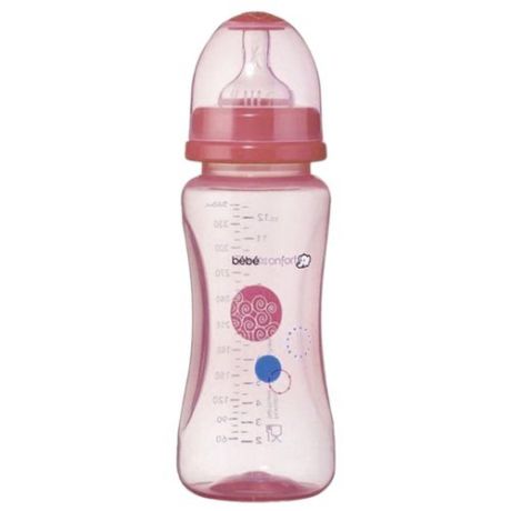 Bebe confort Бутылочка полипропиленовая Maternity, 270 мл с рождения, розовый