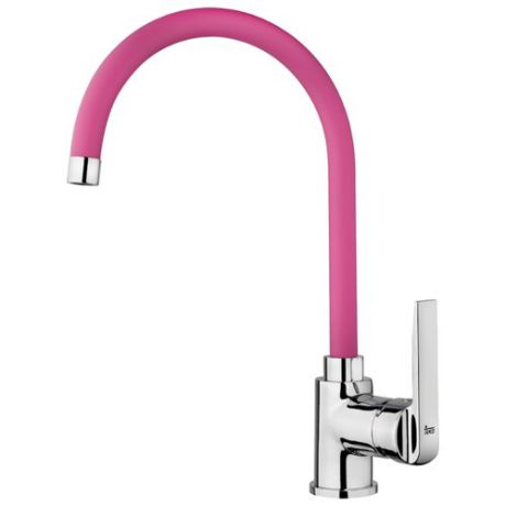 Смеситель для кухни (мойки) TEKA IN 995 (цветной) однорычажный двухцветный модный розовый