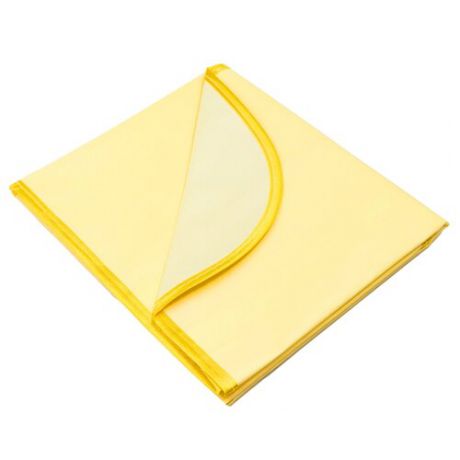 Многоразовая клеенка Чудо-Чадо подкладная с окантовкой с резинками-держателями 70х100 желтый 1 шт.