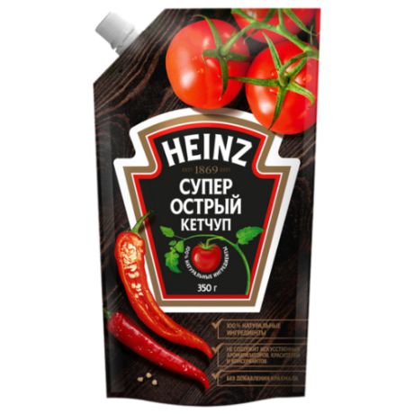 Кетчуп Heinz Супер острый с перцем халапеньо и кайенским перцем 350 г