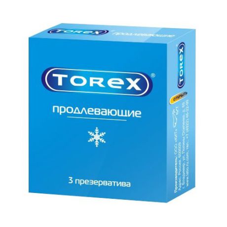 Презервативы TOREX Продлевающие 3 шт.