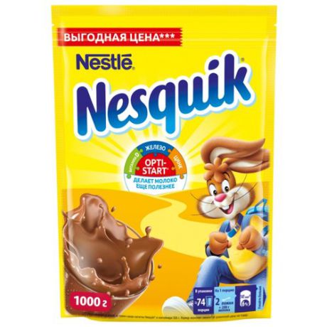 Nesquik Opti-start Какао-напиток растворимый, 1000 г