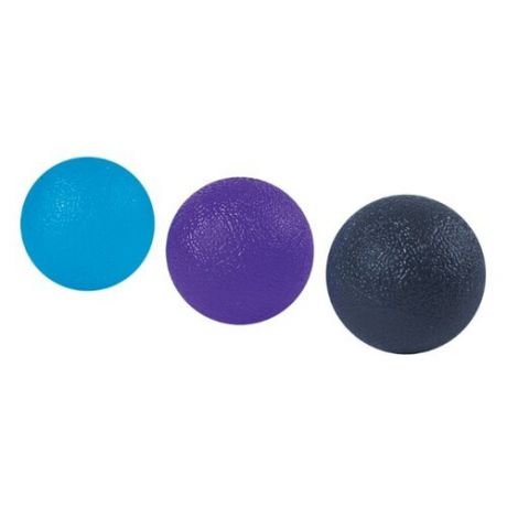 Набор кистевых тренажеров 3 шт. SPIRIT N-05 голубой/фиолетовый/серый